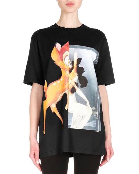 givenchy bambi shirt black|black and white Givenchy shirt.